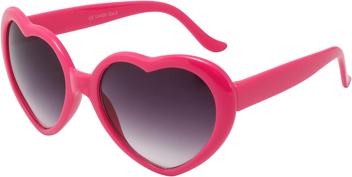 ASVP Shop Heart Shaped Sunglasses Vintage Love Cat Eye Style for Women - Fashionable Retro Ladies Eyewear