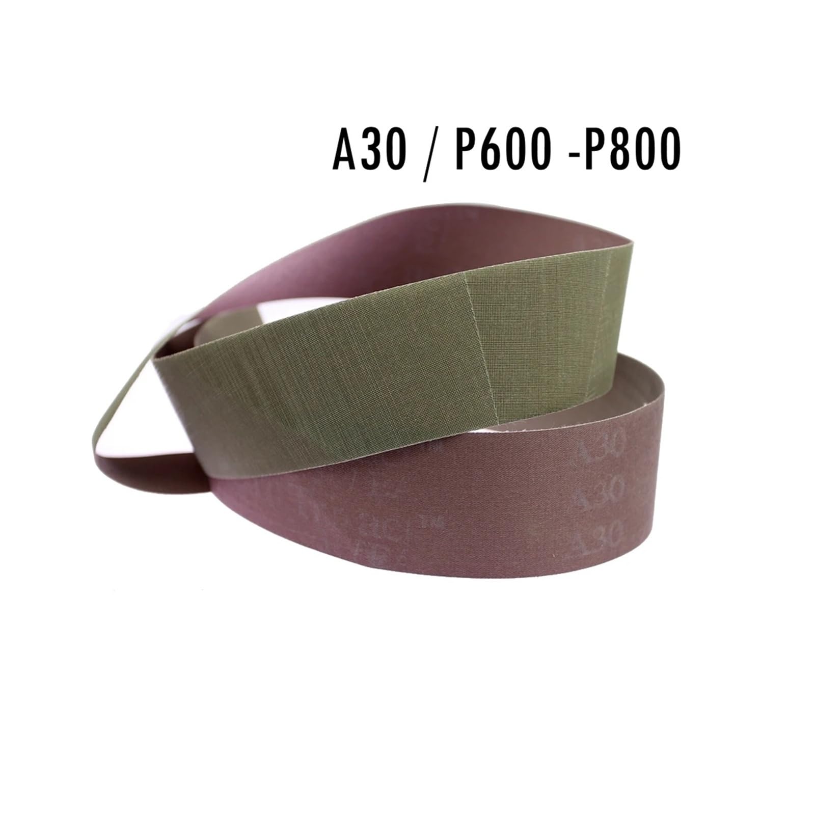 Lot de 6 bandes abrasives 237AA for le polissage de l'acier inoxydable(A30 P800,762x25mm)