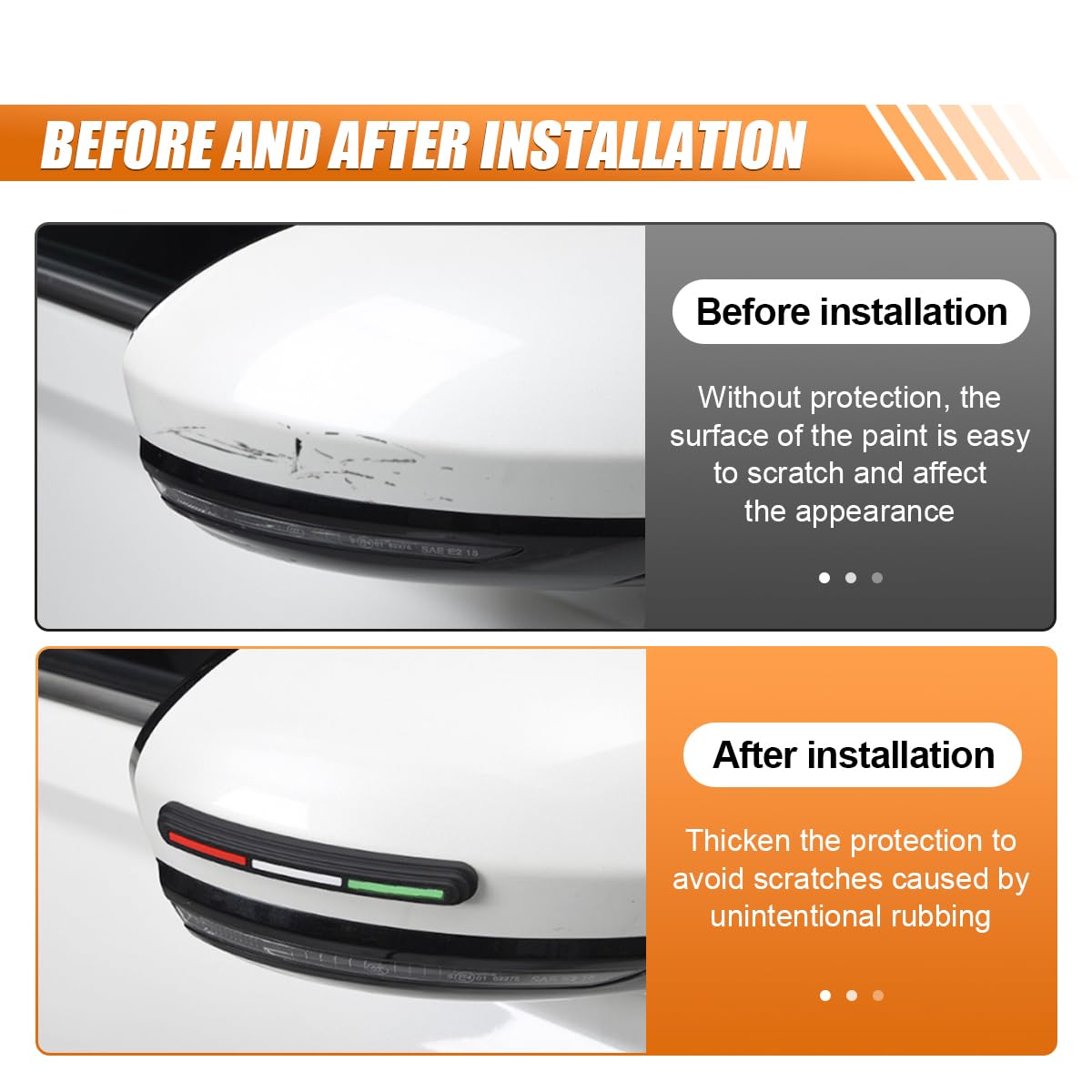 4PCS Car Door Edge Guards Anti-Scratch Anti Collision Car Door Protector Bumper Guard Trim Sticker Universal Self Adhesive — view 5