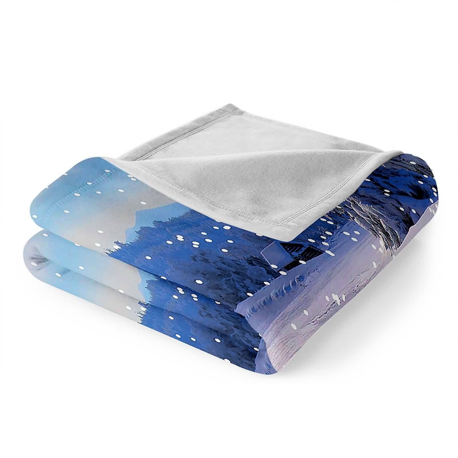 Coperta in flanella, 130 x 150 cm, per divano letto, ufficio, auto, regalo morbido e caldo