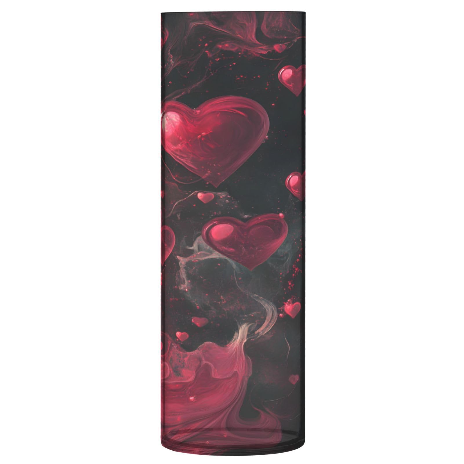 Valentine's Day Decor Vase Valentine's Day Hearts C Flower Vase Bud Vase Home Decor for Dining Table Office Bedroom Living Room