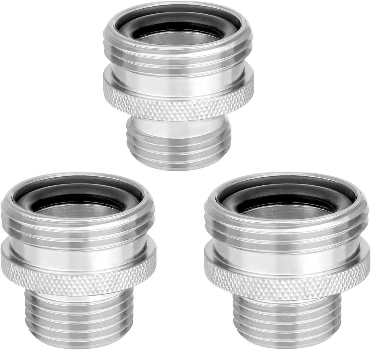 Ball End Shower Arm Adapter 1/2 Inch Male Pipe Thread Old Style Head Convert to fit standard shower head 14UN 16UN is Suitable for Most Old-Fashioned Ball Head Shower Arms (3PCS)