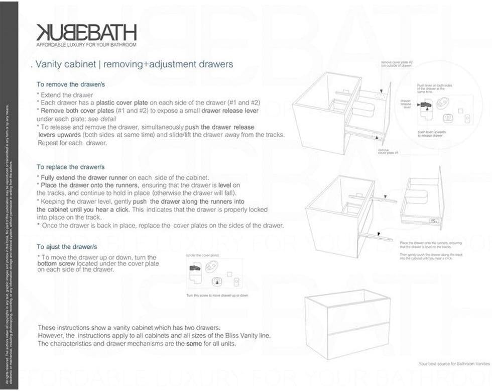 Kubebath Bliss 60" Black Double Sink Wall Mount Floating Modern Bathroom Vanity