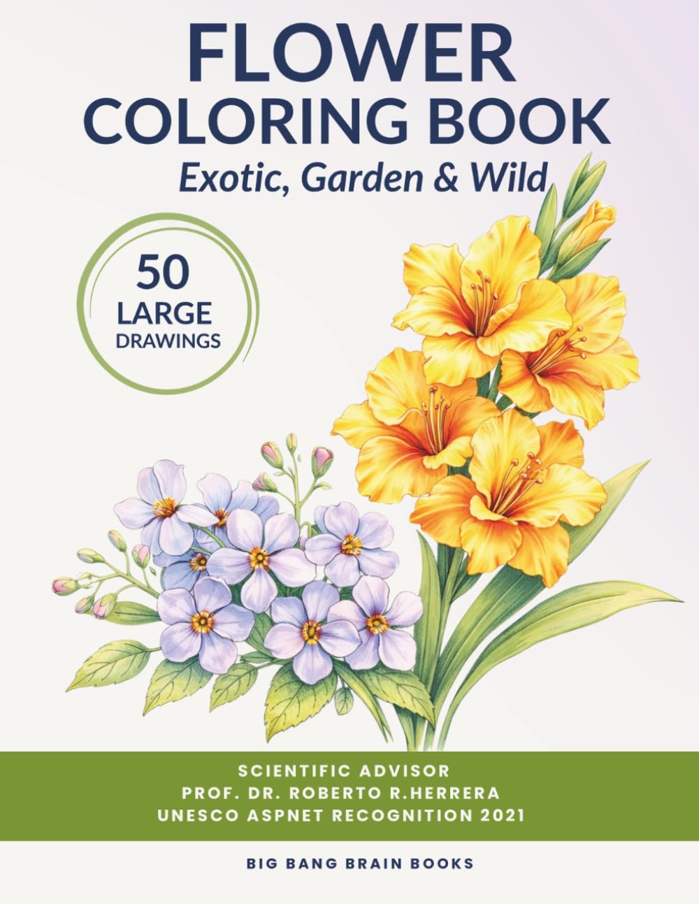 Coloring Book for Adults with Dementia and Alzheimer’s: Simple and Large Print Flower Designs for Seniors. 50 Easy and Relaxing Illustrations (Bold & ... for Alzheimer's and Dementia’s patients.)