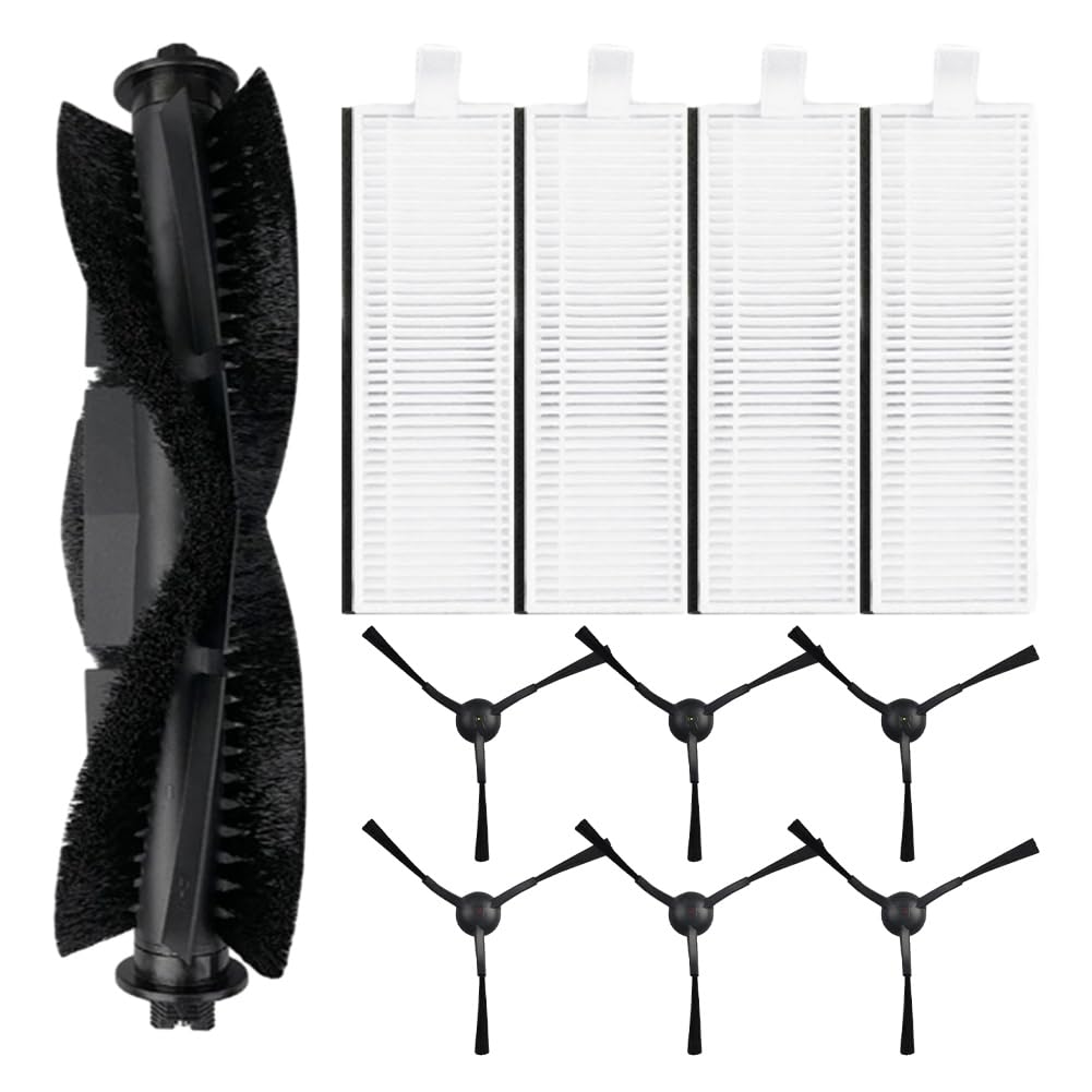 Replacement Accessories Set Compatible for Laresar Evol 3 Robot Vacuum Main Brush Filter Side Brush Include Roller Brush Side Brushes Filters Parts