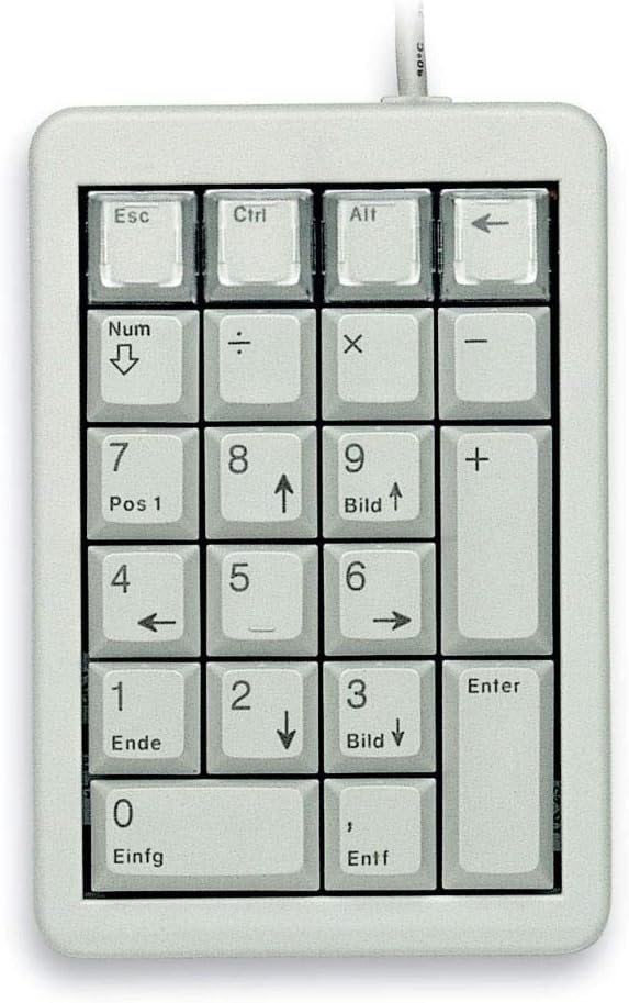 Cherry UltraSlim Programmable Keypad, Light Gray - 26 Keys (G84-4700LUCUS-0)