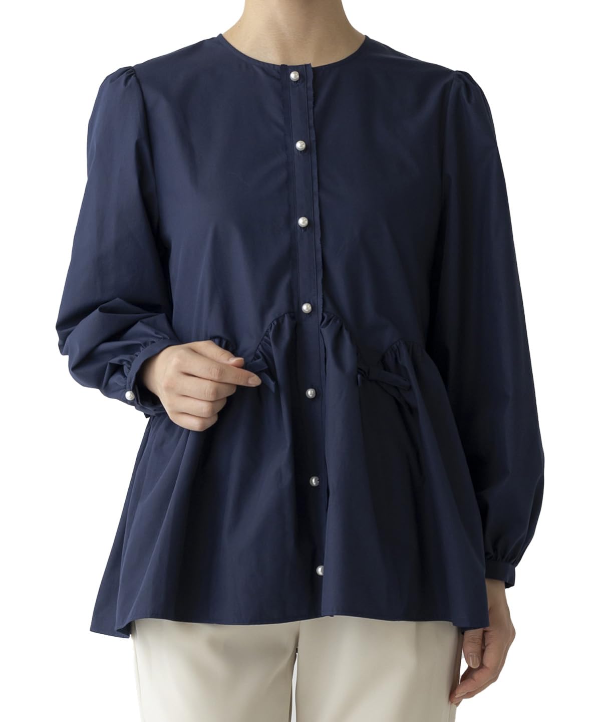 Amazon | [ソーノ] ブラウス メニメニリボンブラウス レディース