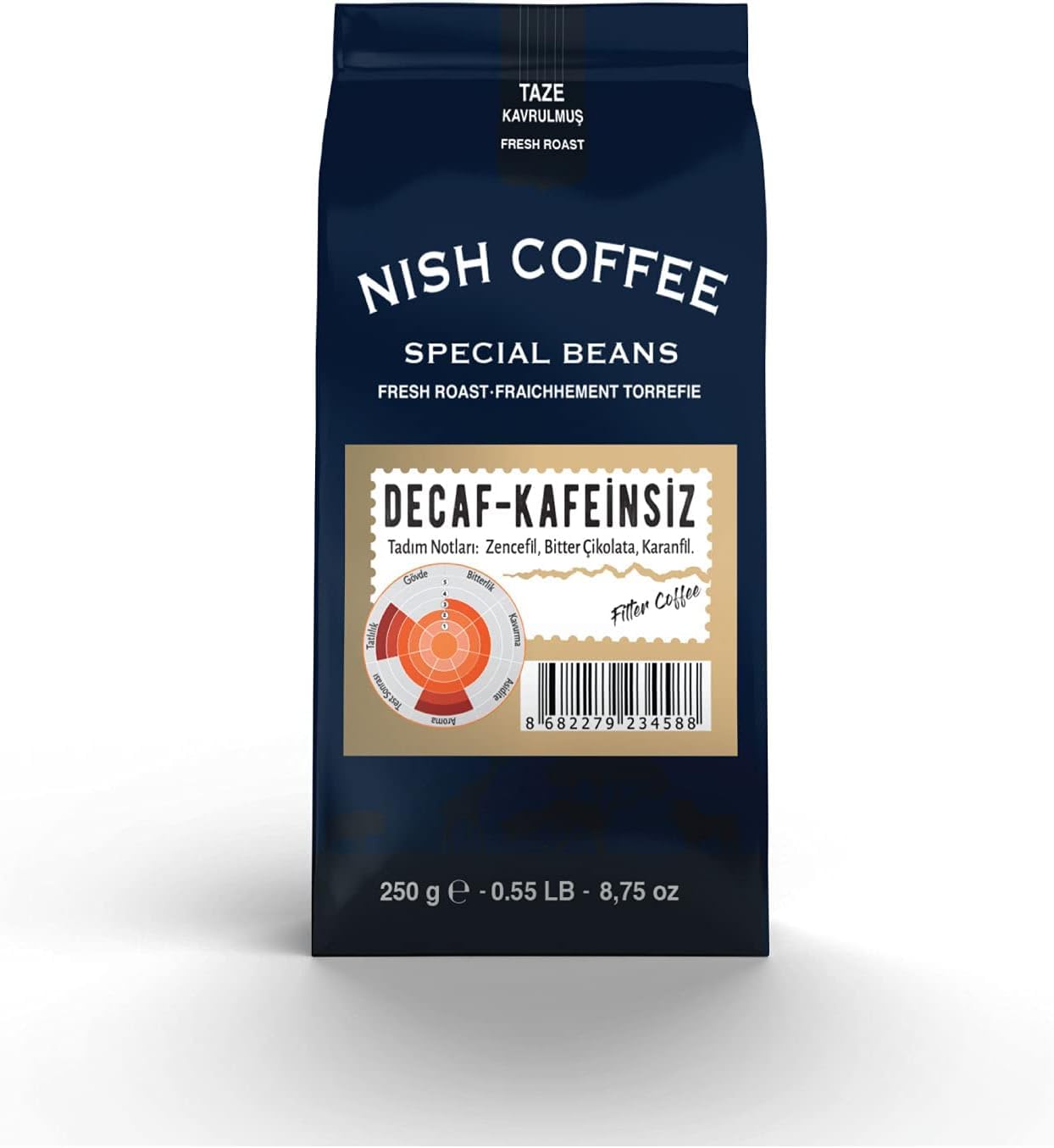 Nish Filtre Kahve Decaf-Kafeinsiz 250 gr
