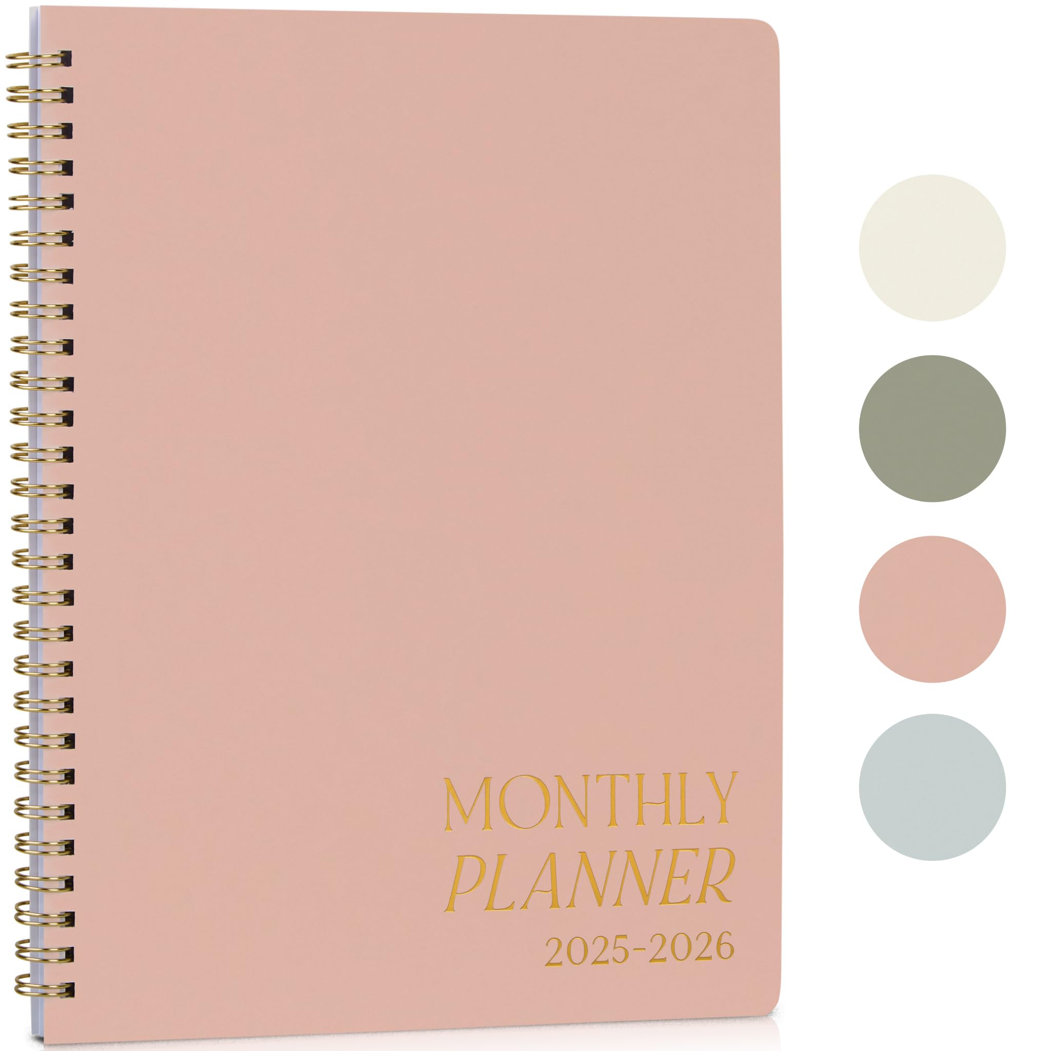 Beautiful 2025-2026 Monthly Planner and Calendar Book - To Do List Notebook That Easily Organizes Your Tasks to Boost Productivity - Runs From January
