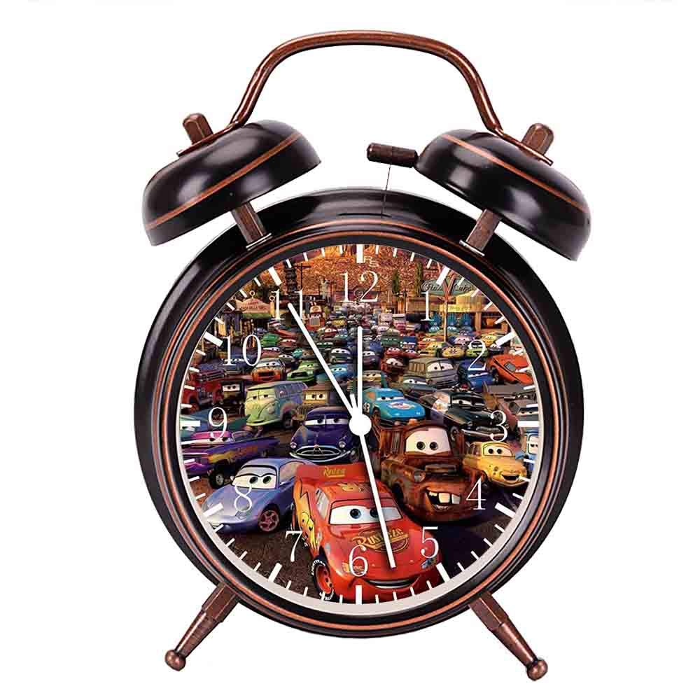 Amazon.co.jp: 黒の目覚まし時計 カーズマックイーンW175大音量