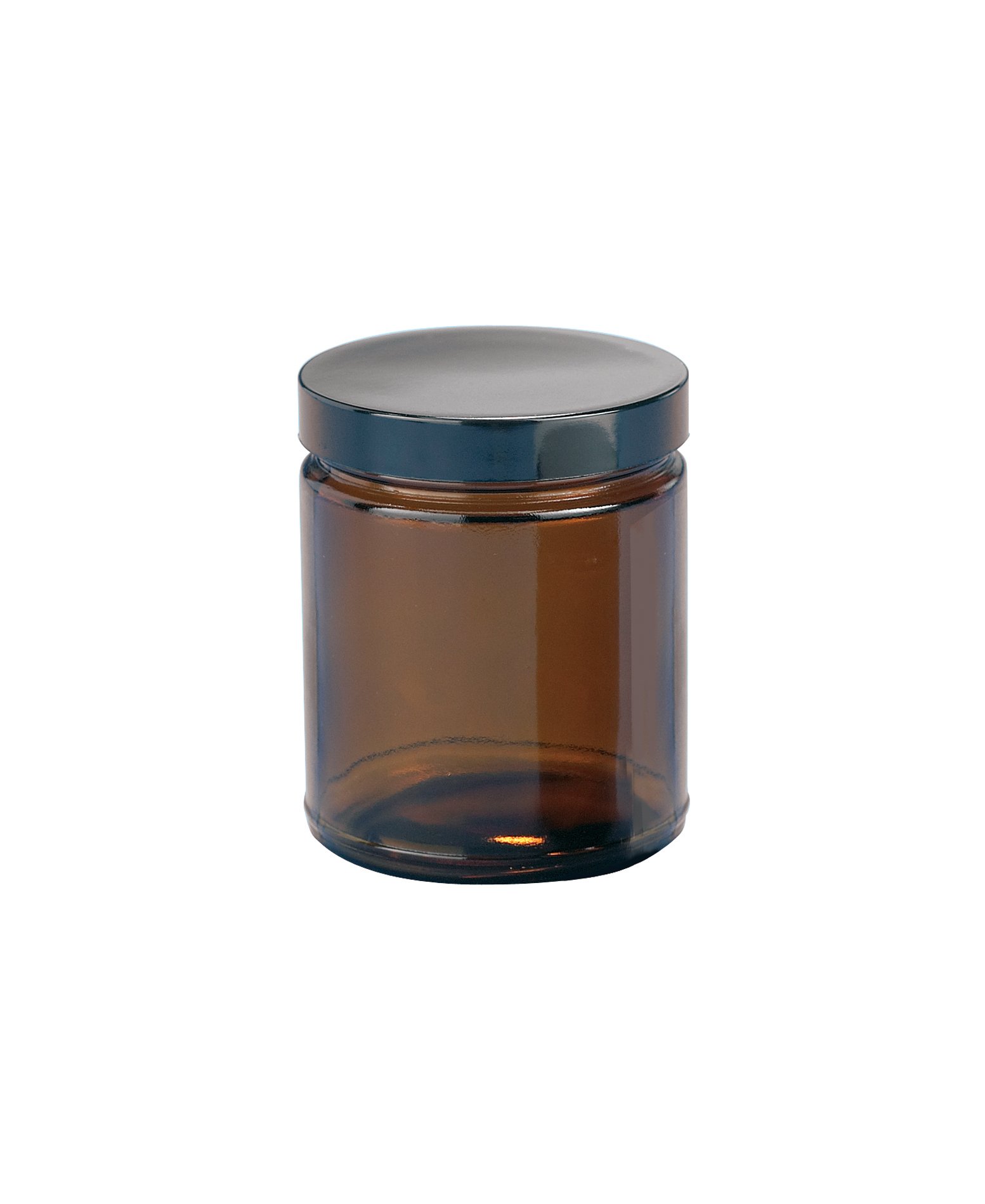 Sujetadores de plástico de tipo III soda-lime cristal ámbar straight-sided boca ancha tarros con tapa de espuma Ldpe ptfe-faced maletero, Capacity 16oz (Case of 12), ámbar, 12