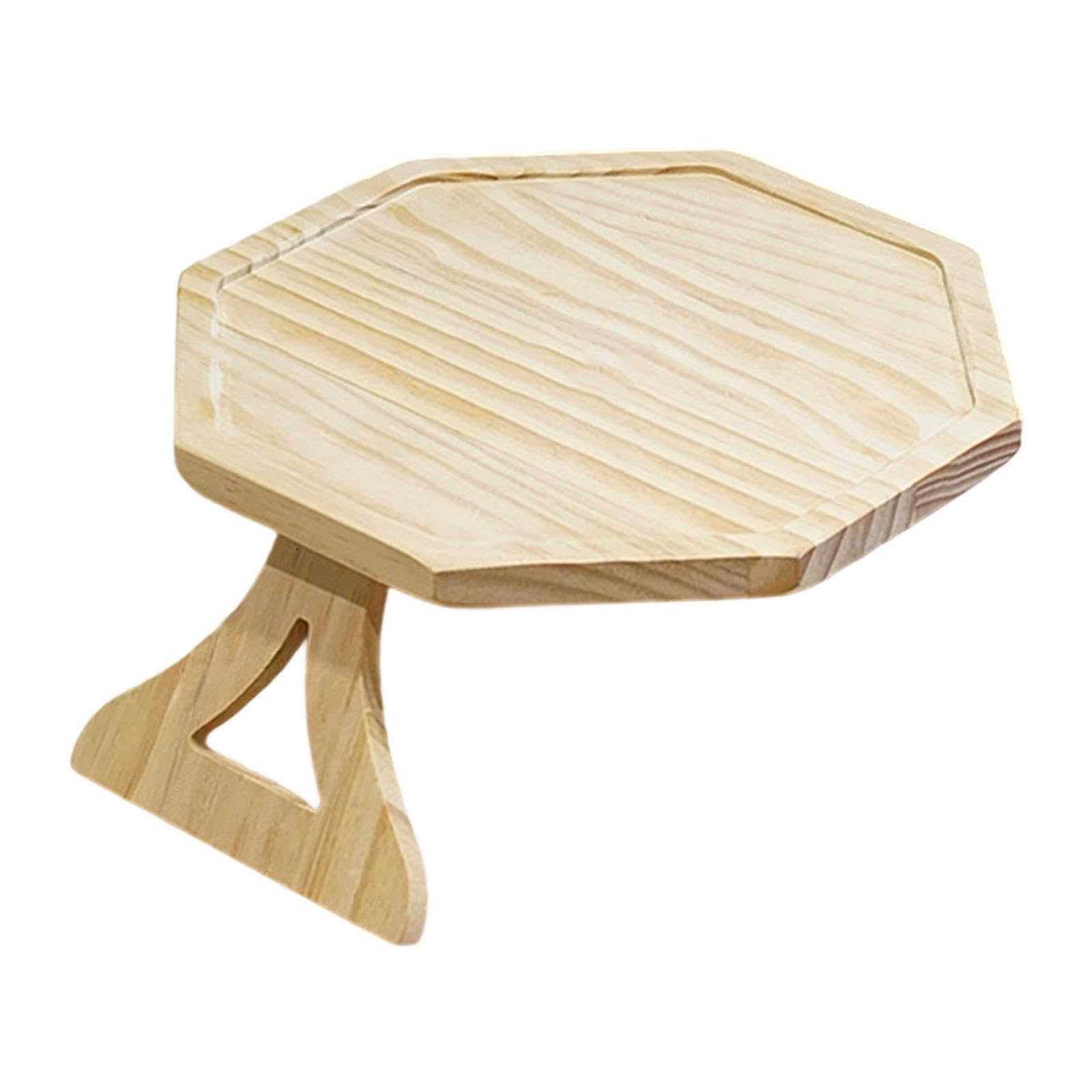 Bandeja de madera para reposabrazos de sofá, ideal para bebidas, aperitivos y teléfono, accesorio práctico y elegante para el hogar para sala de estar, sofá y entretenimiento