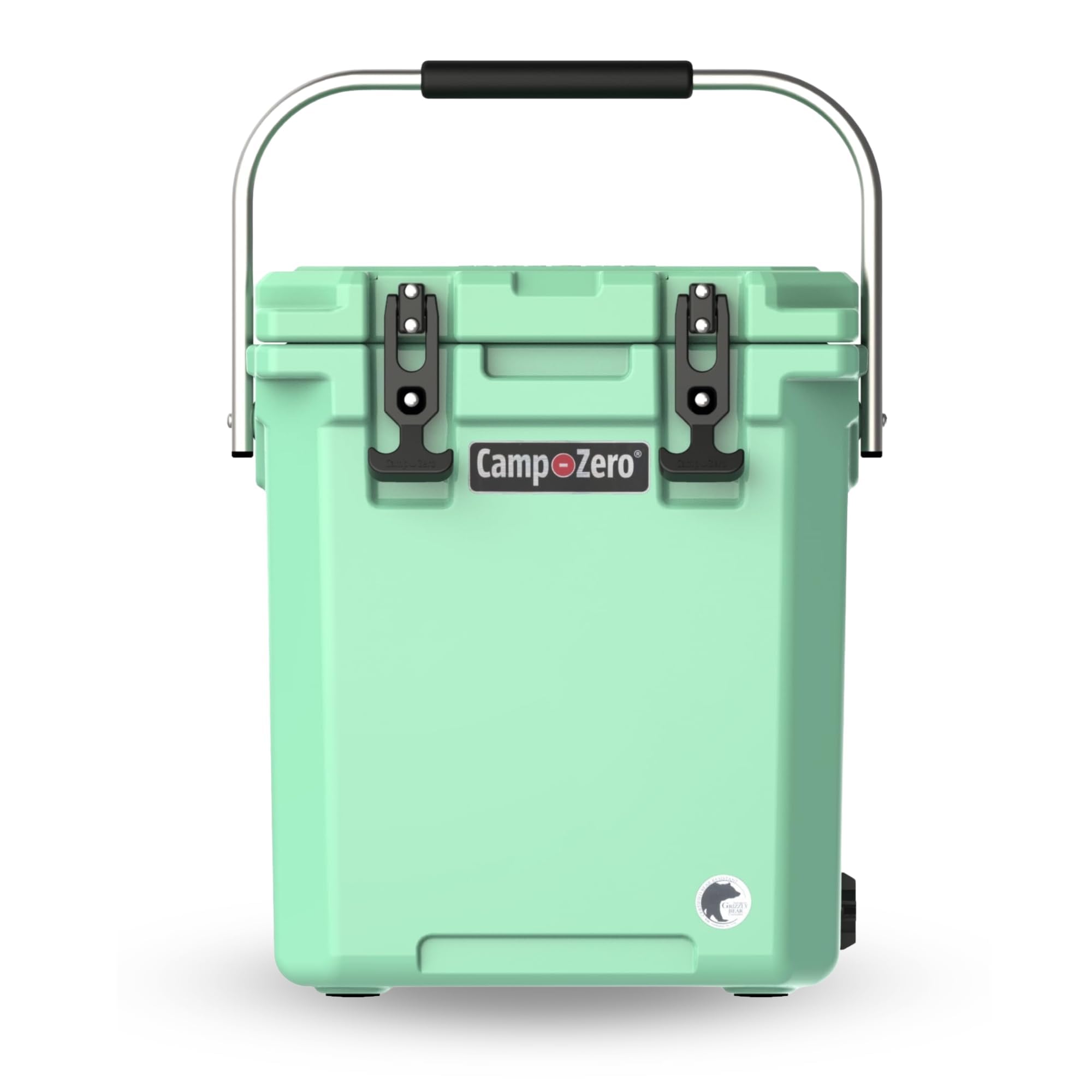 CAMP-ZERO 16L-16.9 Quart Portable Hard Cooler with Divider, Perfect for Drinks, Wine Bottles, Lunch, Beach, Picnics, Boating, Camping, Travel with 2 Molded-in Cup Holders and Folding Aluminum Handle