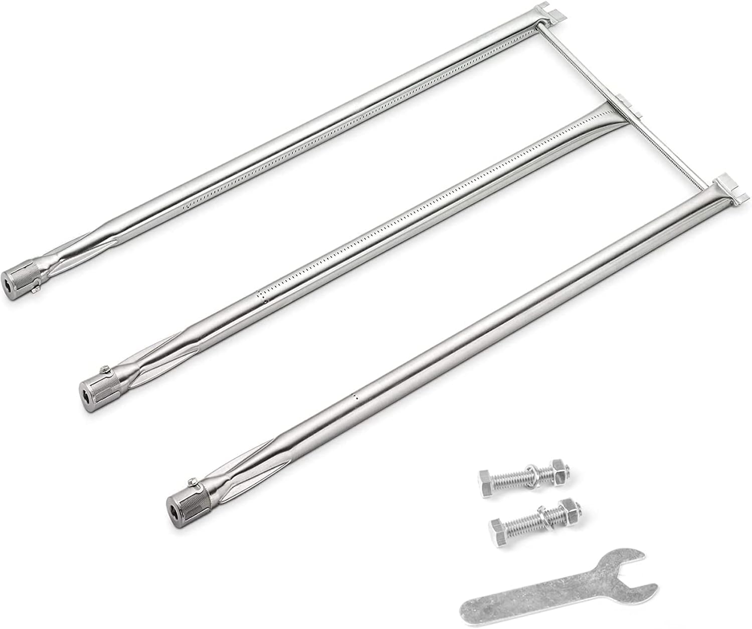 Hisencn 7508 Grill Burner Tube for Weber Genesis Silver B & C, Gold B & C, Weber Spirit 300, Spirit E310 E320 (with Side Control Knobs), Spirit 700 Weber 900 Burner Tube Set, 28 1/8 inches 28 1/8" For Weber Spirit 300 with Side Control