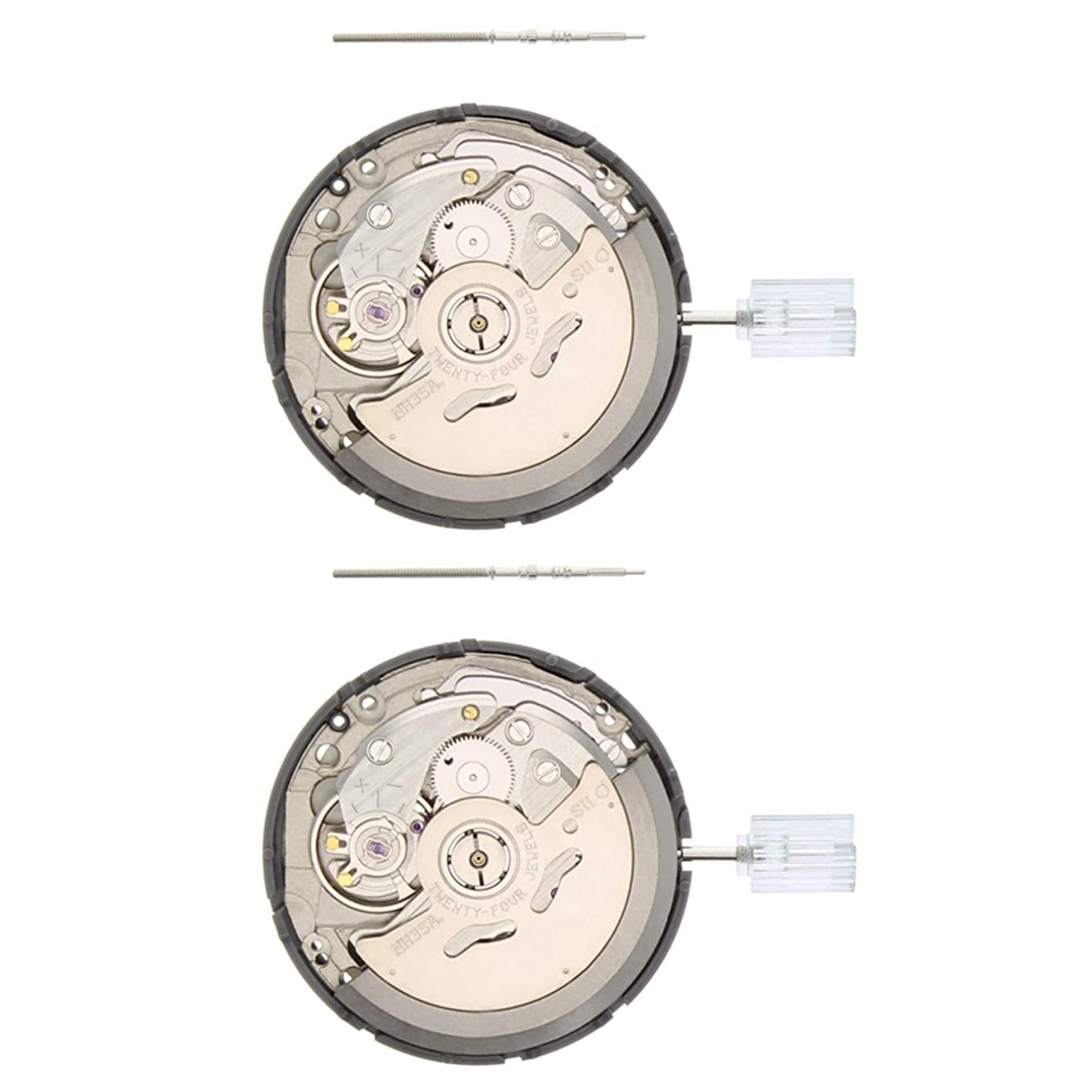 2X NH35 Bewegung Tag Datum Eingestellt Hoch Genaues Automatisches Mechanisches Armband mit Uhr Uhrwerk Stahl Stiel