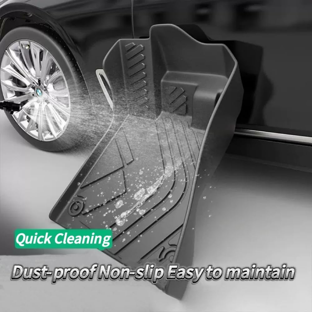 ZPPYF TPE Floor Mats for Hyundai Creta 2021-2025 All Weather Waterproof Anti-Slip Heavy Duty Odorless Set of 4 — view 6