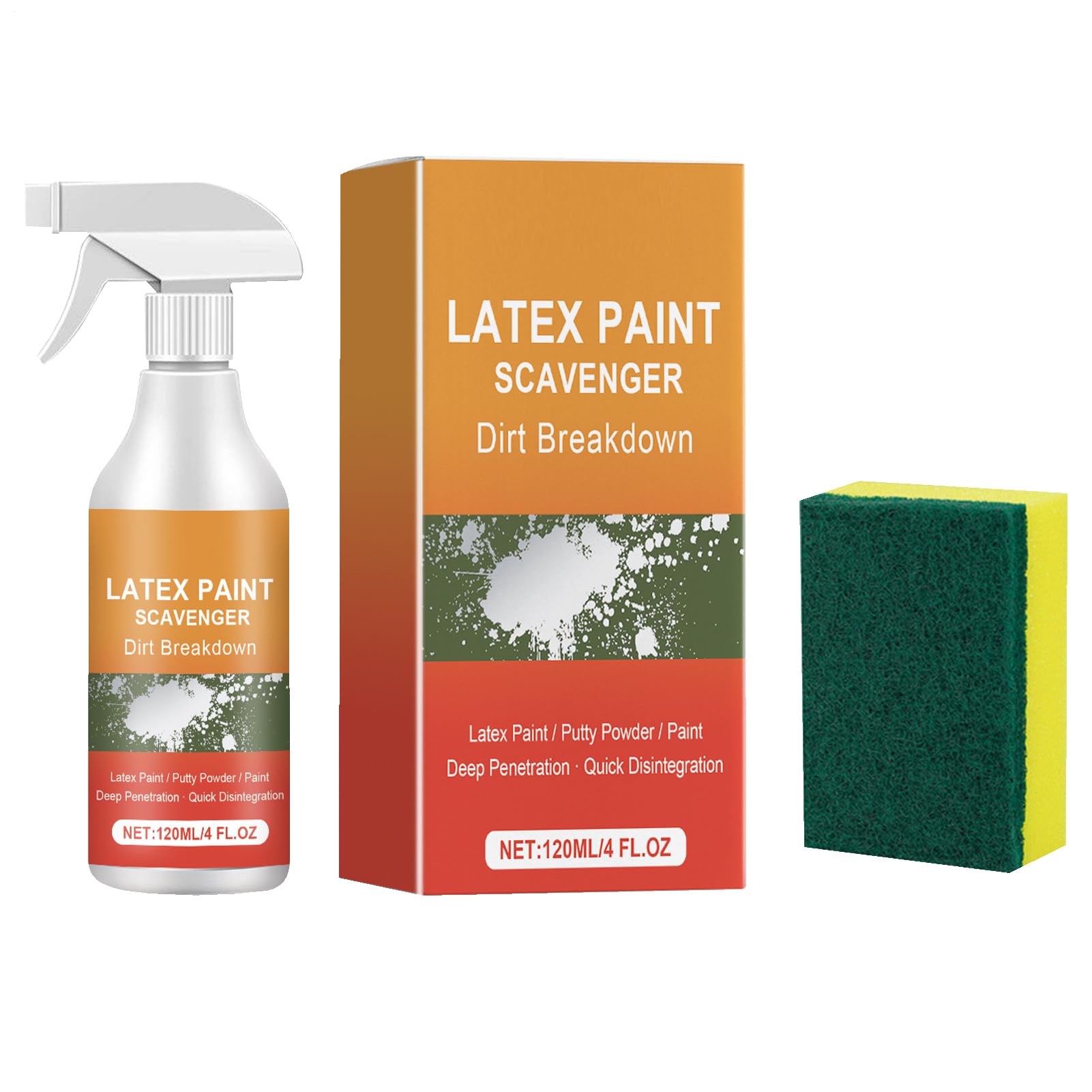 Sverniciatore per cemento, piastrelle, pietra, legno e metallo, 120 ml di vernice e vernice liquida, ecologico con applicatore per ristrutturazione, pulizia