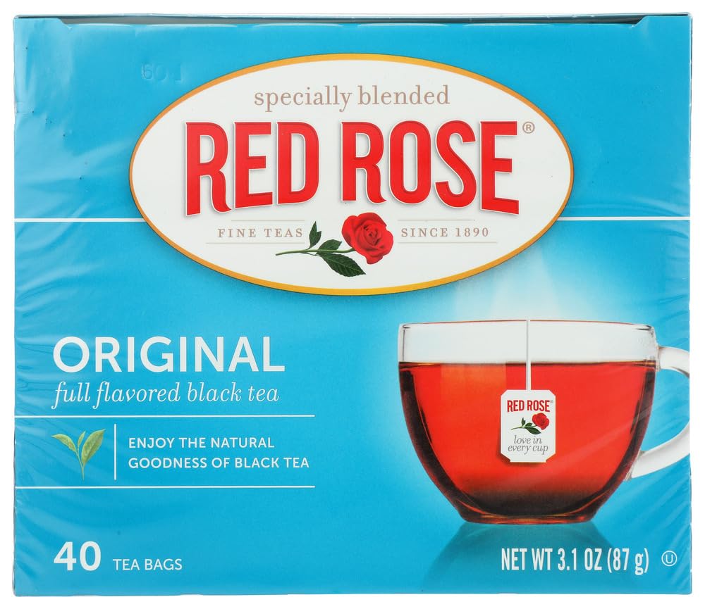 Red Rose Black Tea, 40 Count Box (Pack of 6)