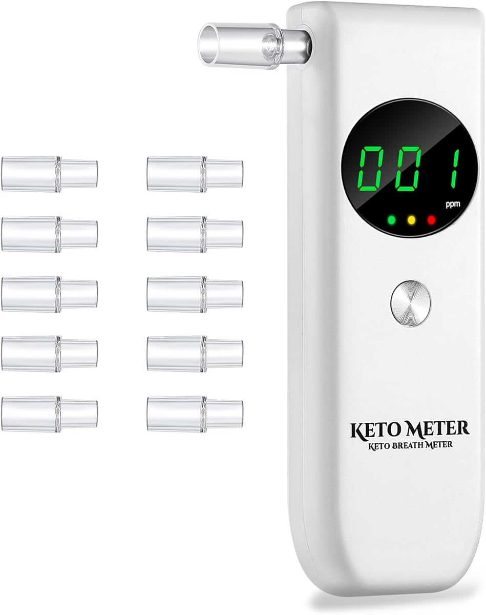 Ketone Breath Tester, Professional Ketone Breath Tester, Improved Ketone Breath Tester, High Precision Ketone Meter for Detecting Diet and Ketosis Status (White) : Amazon.de