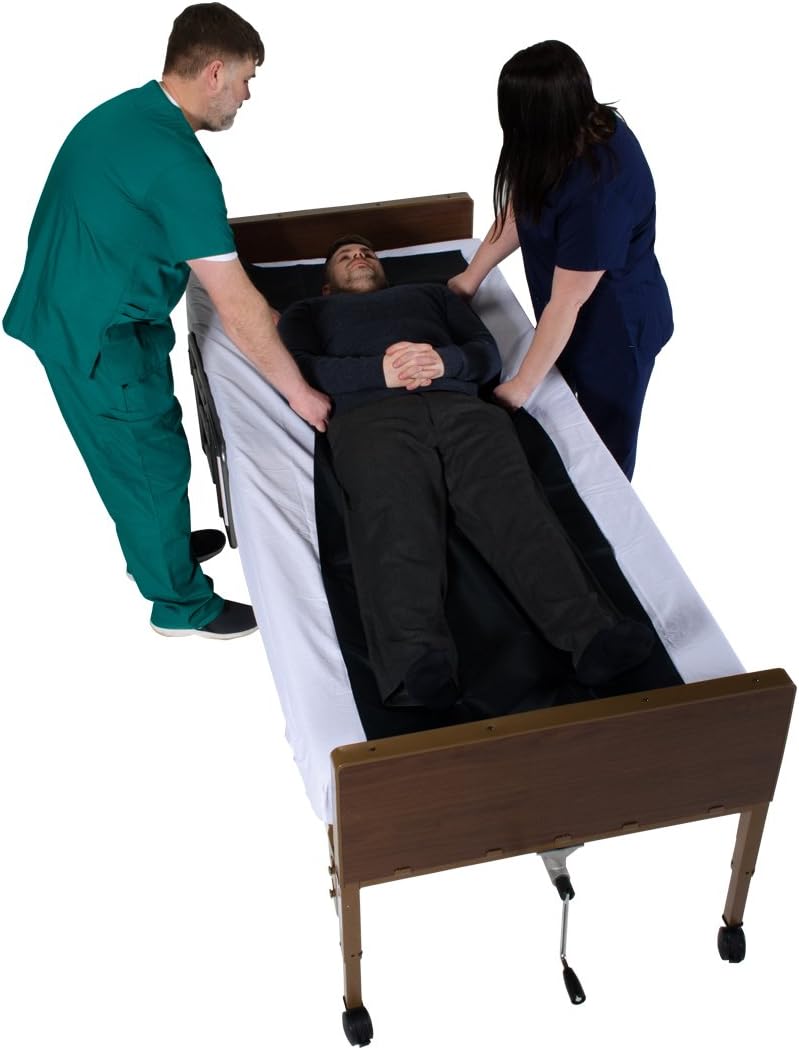 Patient Aid 78" x 55" Reusable Slide Sheets for Moving Patients, Comfortable and Strong Transfer Sheet for The Elderly, Bariatric, & Bedridden, Position, Transfer, & Turn Patients as Heavy as 500 lbs