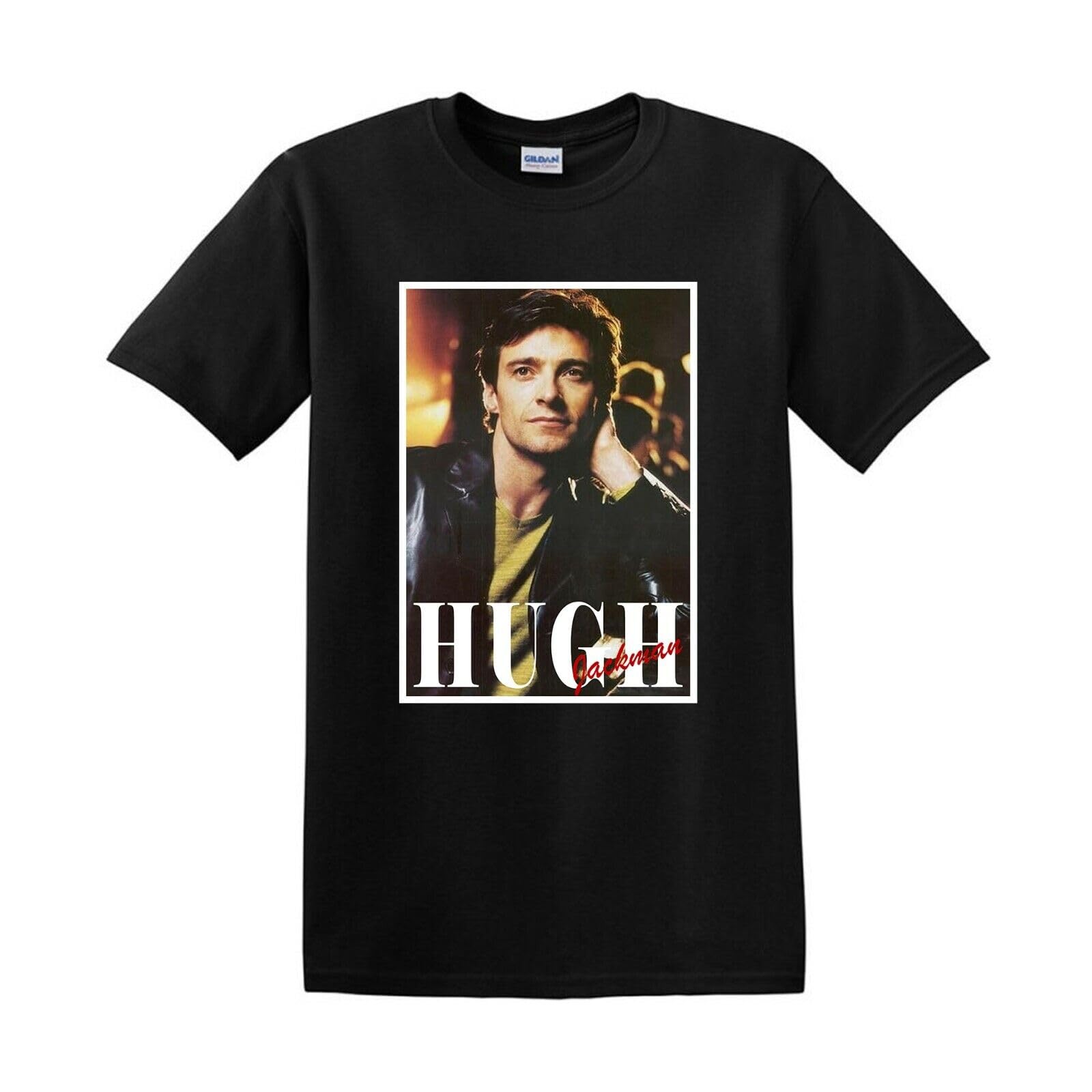 Fmca Men's Black Hugh Jackman Collage Shirt Wo's Unisex Style T-Shirt Tee Tshirt XXX-Large