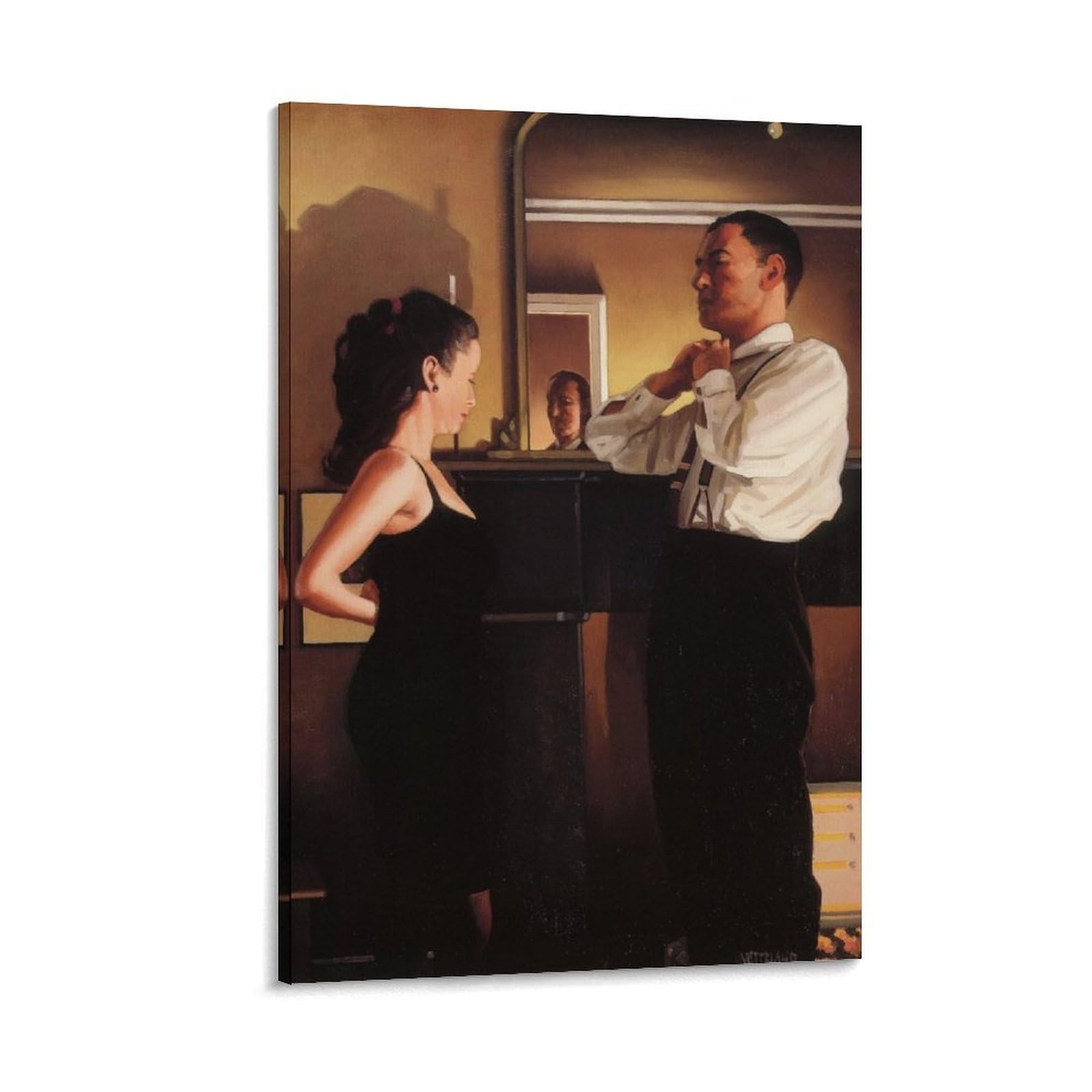Between Darkness Anddawn by jack_vettriano Wall Art Prints Poster Artworks Picture Print Poster Wall Art Painting Canvas Decor Home Posters 16x24inch(40x60cm)