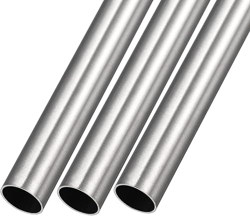 METALLIXITY Tubo de acero inoxidable 304 (0.512 in de diámetro exterior x 0.020 in de pared T x 11.811 in de largo), 3 piezas, tubo recto - para