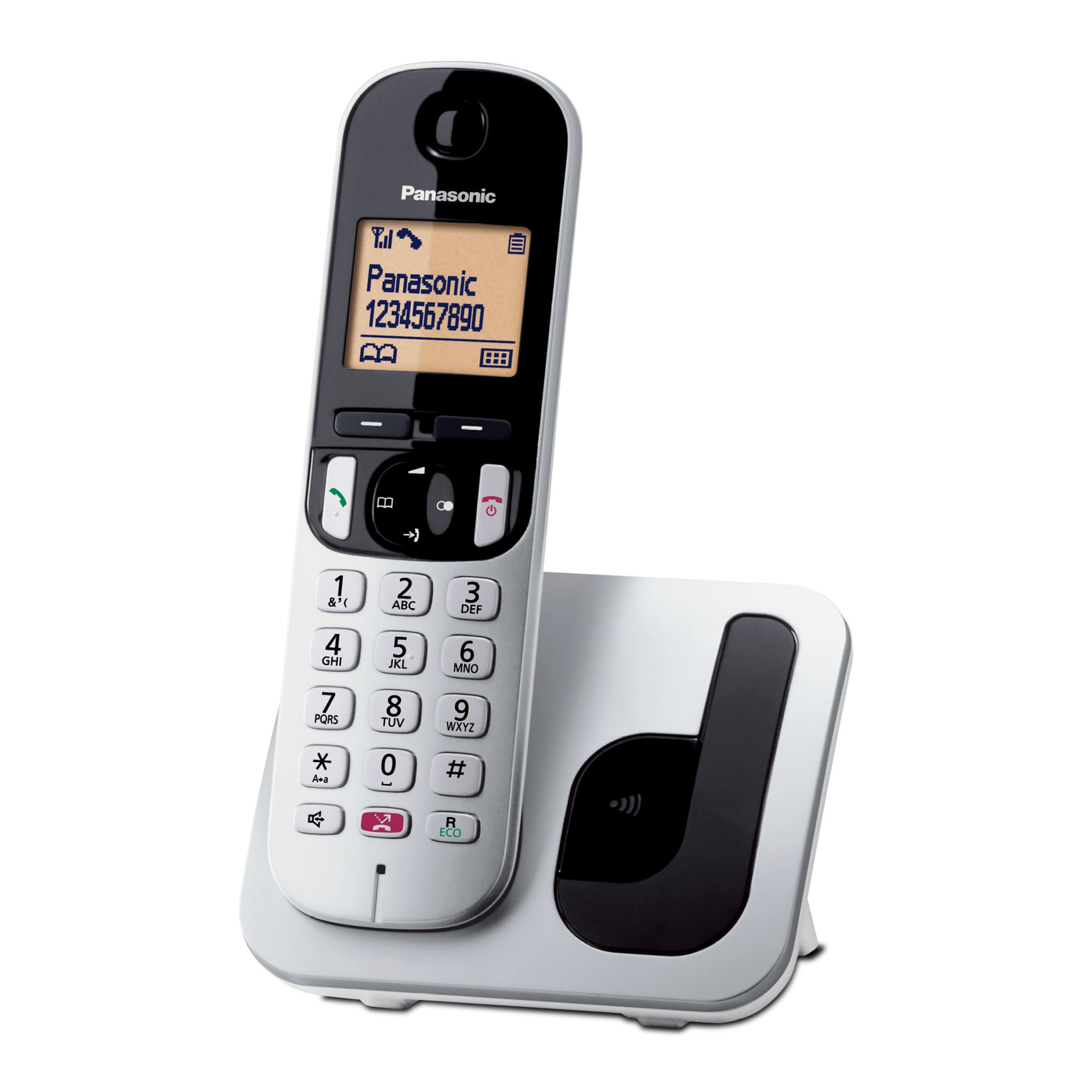 Panasonic KX-TGC250SPW Teléfono Inalámbrico Digital Para Personas Mayores Con Bloqueo De Llamadas, Pantalla Fácil De Leer, Altavoz Manos Libres, Reloj Despertador, Auricular Único, Blanco. — view 10