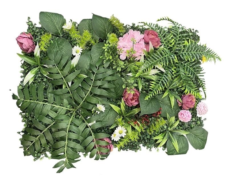 Artificial Plants Grass Wall Panel Faux Greenery Backdrop Suitable for Outdoor Indoor Garden Artificial Grass (Color : Plant Wall Q)