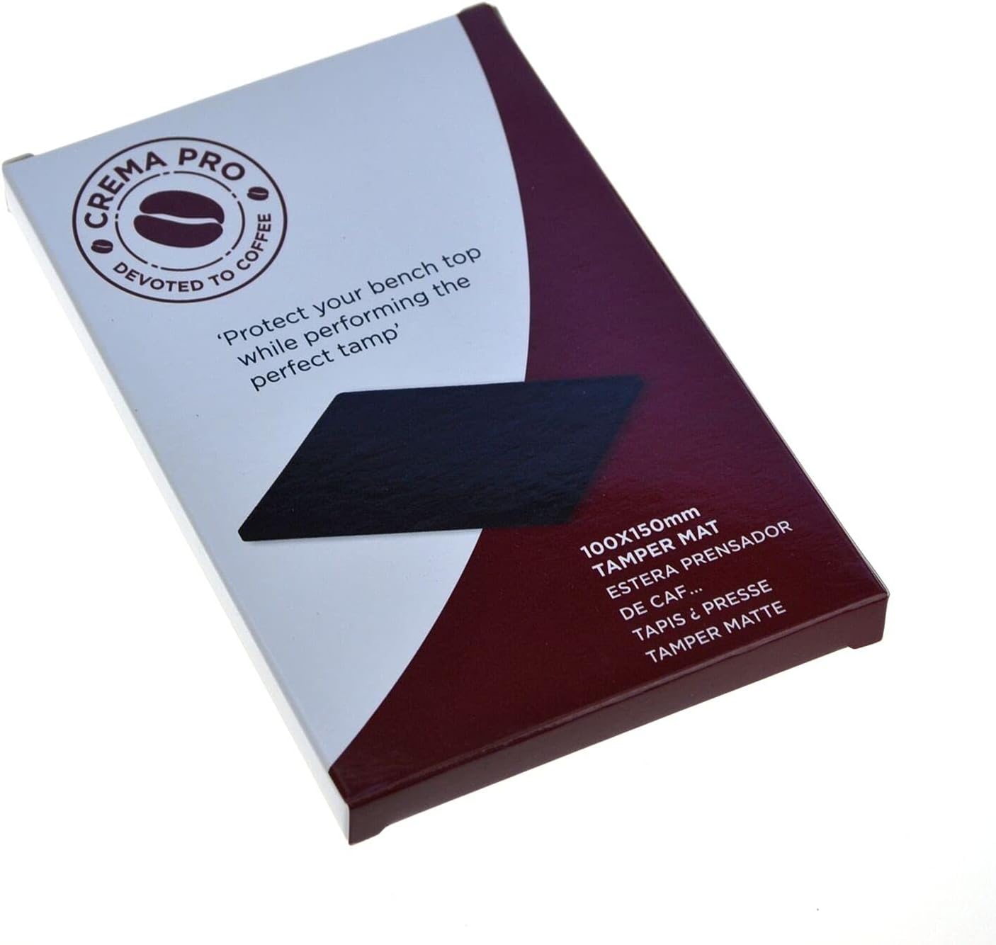 Tamper Mat Black - Make The Perfect Coffee or Espresso - Coffee Accessories - Easy & Quick Clean Up - Size 100MM x 150 MM