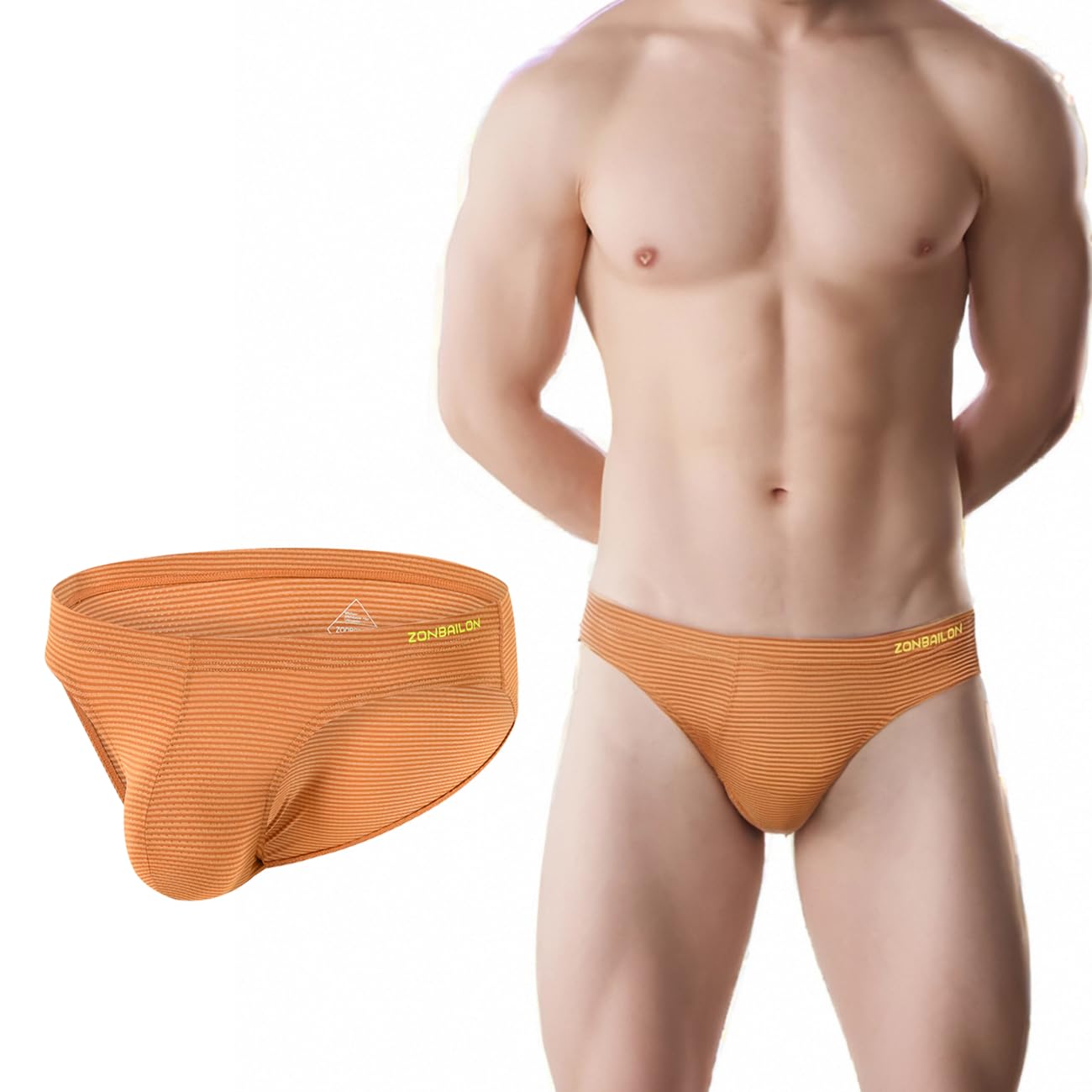 MUEBAIRES Men's Ball Pouch Briefs Underwear Male Moisture Wicking Underwear Breathable Briefs for Men