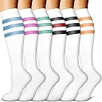Copper Compression Socks for Women & Men (6 pairs) - Best Support for Nurses, Running, Hiking, Recovery