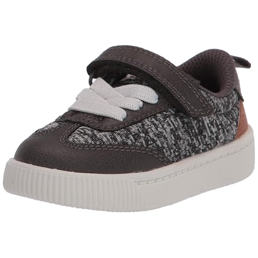 Carter's boys Gustav Sneaker, Grey, 5 Toddler