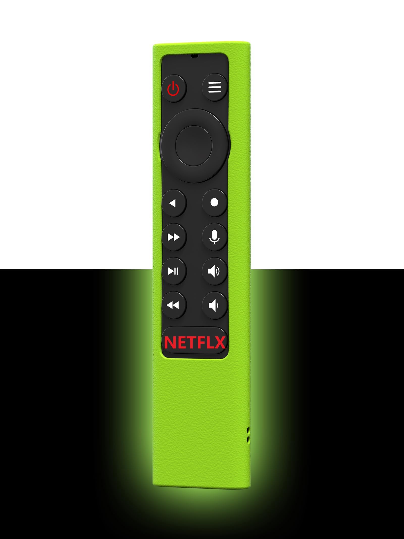 Shockproof Case Compatible for NVIDIA Shield Android TV Pro 4K HDR Streaming Media Player,Skin Holder for NVIDIA Shield Remote Controller(Glow-Green)