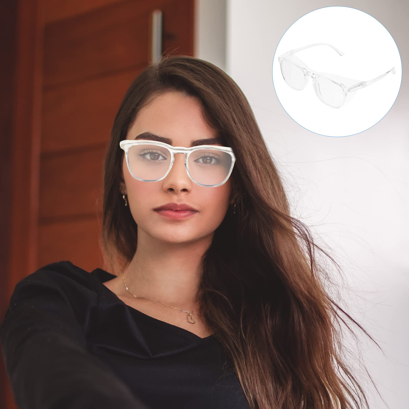 Toddmomy 5 Pares De Gafas Gafas De Sol para Bicicleta De Montaña Gafas De Sol Deportivas sobre Gafas Gafas Deportivas Gafas De Seguridad Gafas De Luz Azul para Hombre PC Enfermera Blanca