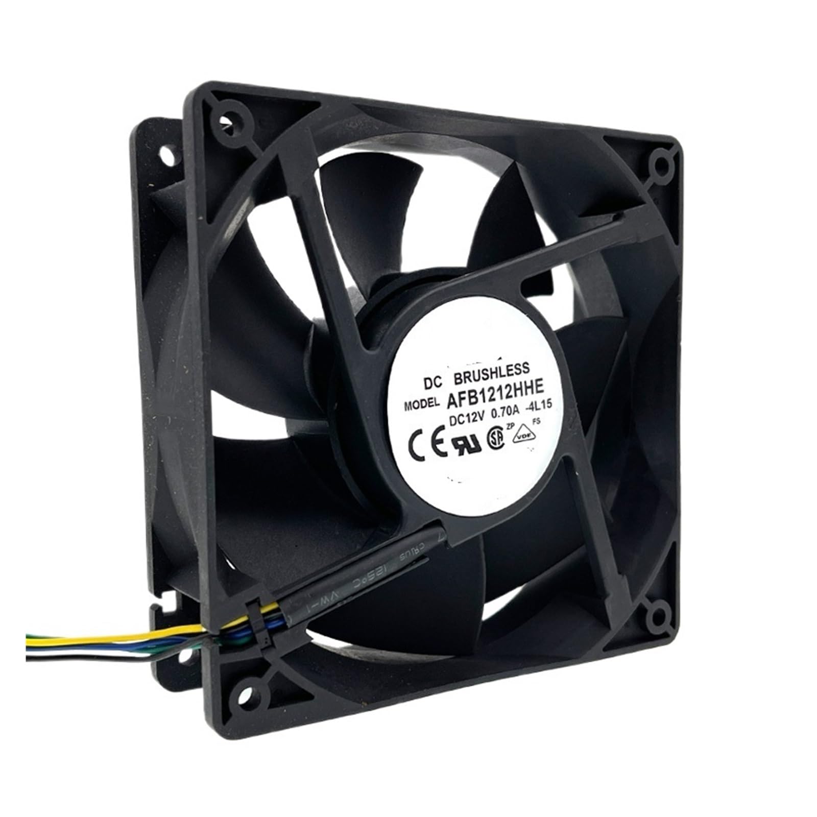 VDOQTLJT AFB1212HHE 120mm Dual Ball Bearing 12cm Cooling Fan 12038 120X120X38mm 4-Wire 12V 4-Pin