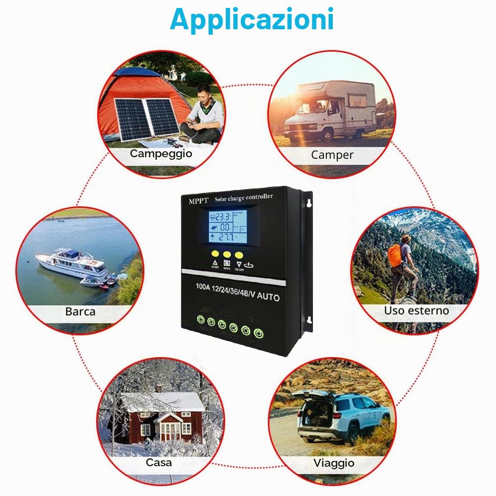 PWM 60A Regolatore di Carica Y&H MPPT Regolatore Solare Per piombo-acido/litio