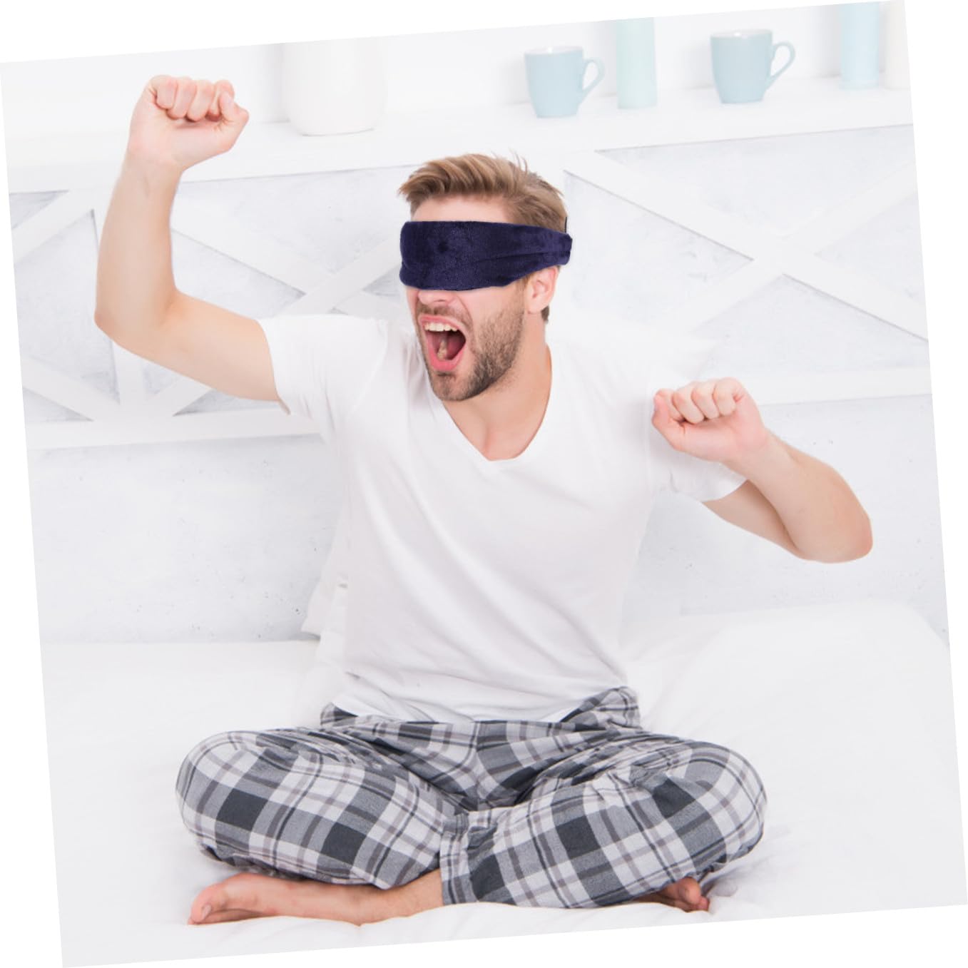 Ipetboom 3pezzi Maschera Per Occhi Con e Confortevole Per Viaggi Yoga e Sonno Profondo Profondo