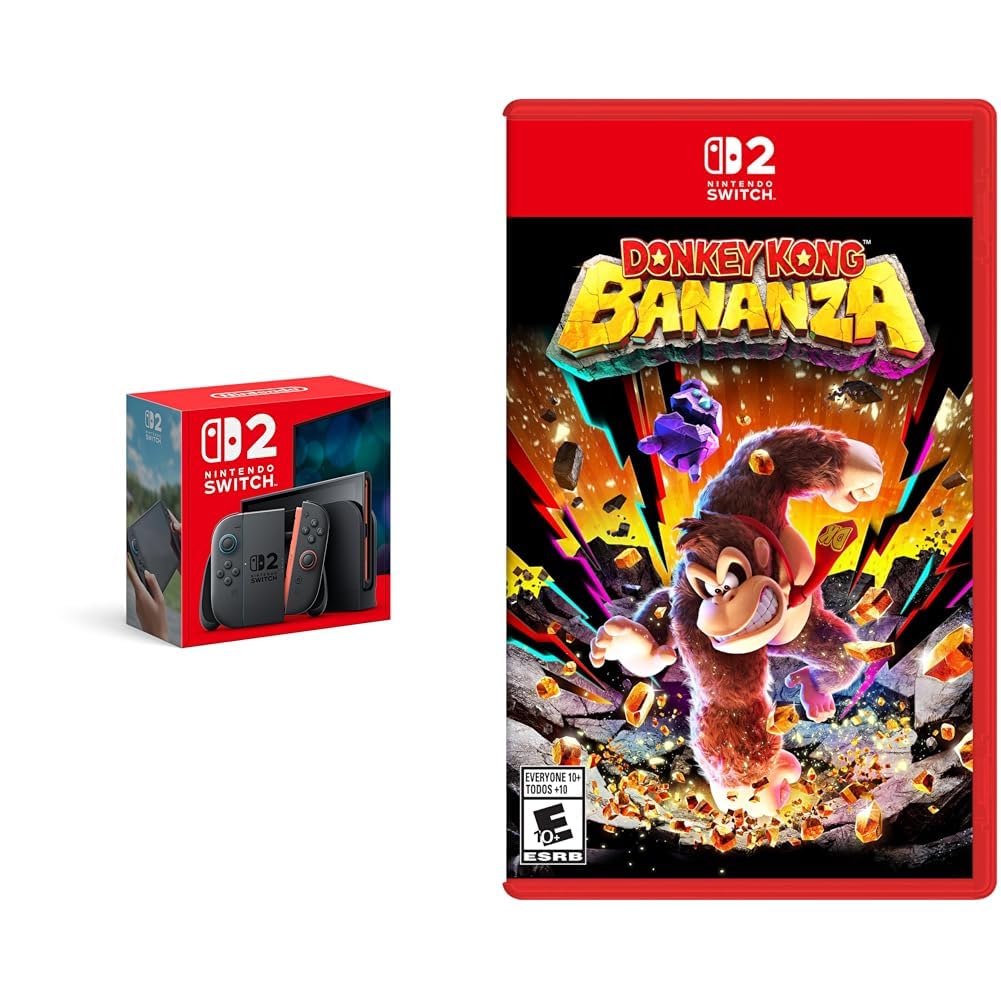 Amazon.com: Nintendo Switch 2 System with Donkey Kong Bananza Game