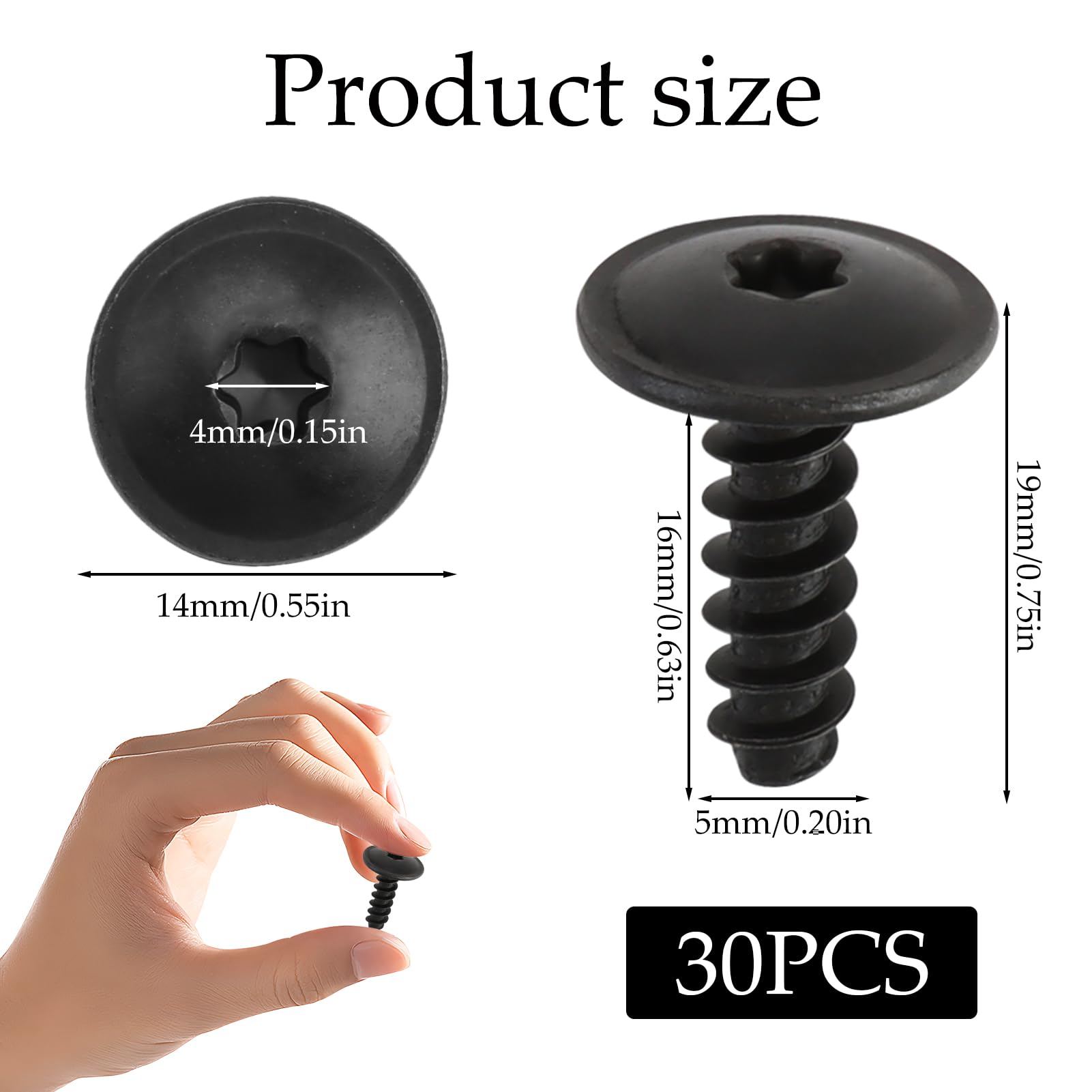 30Pcs Engine Undertray Screws - Image 2