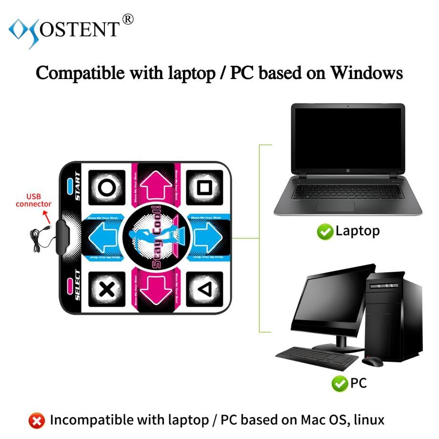Image secondaire de Tapis de Danse Antidérapant OSTENT pour StepMania - USB pour PC