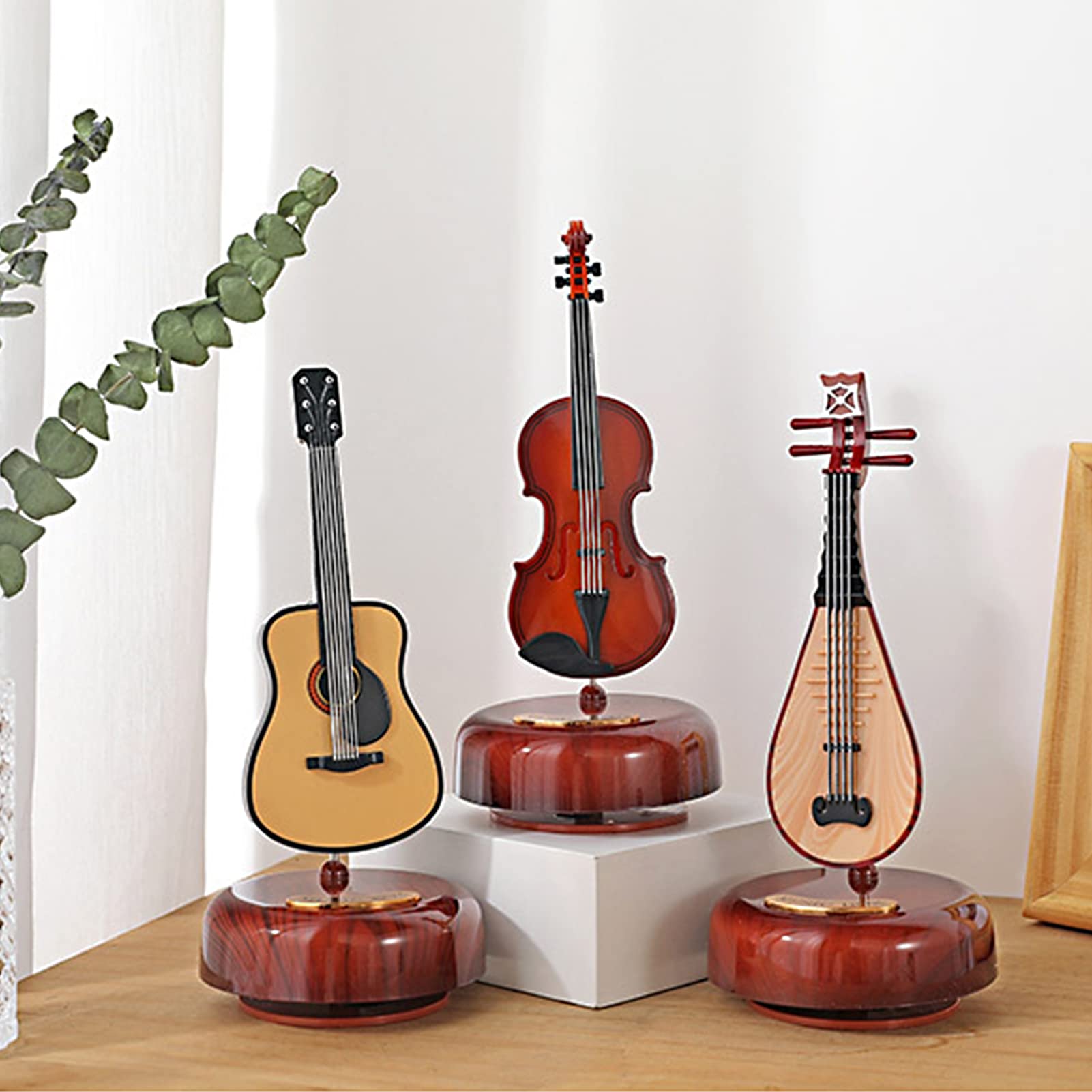 COMETX Boîte à Musique Classique à Remonter Avec Base