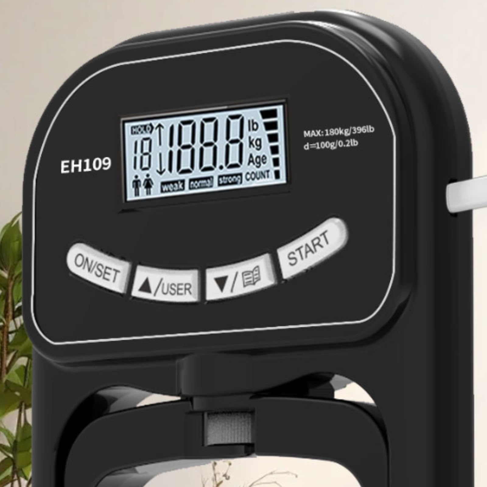 F Fityle Dinamómetro Digital Mano Recargable | Carga, Dinamómetro Mano Electrónico, para Rehabilitación