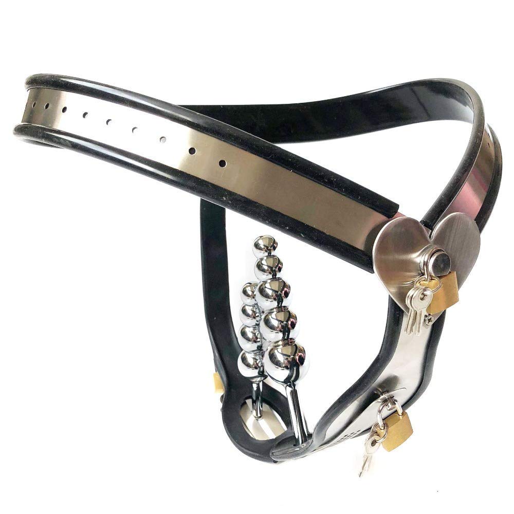 PURELOVEE Weibliche Keuschheitsgrtel Hschen mit Dildo Edelstahl Locks Sex  Toys fr Frau BDSM Bondage,Waist102~120cm : Amazon.de: Drogerie &  Krperpflege
