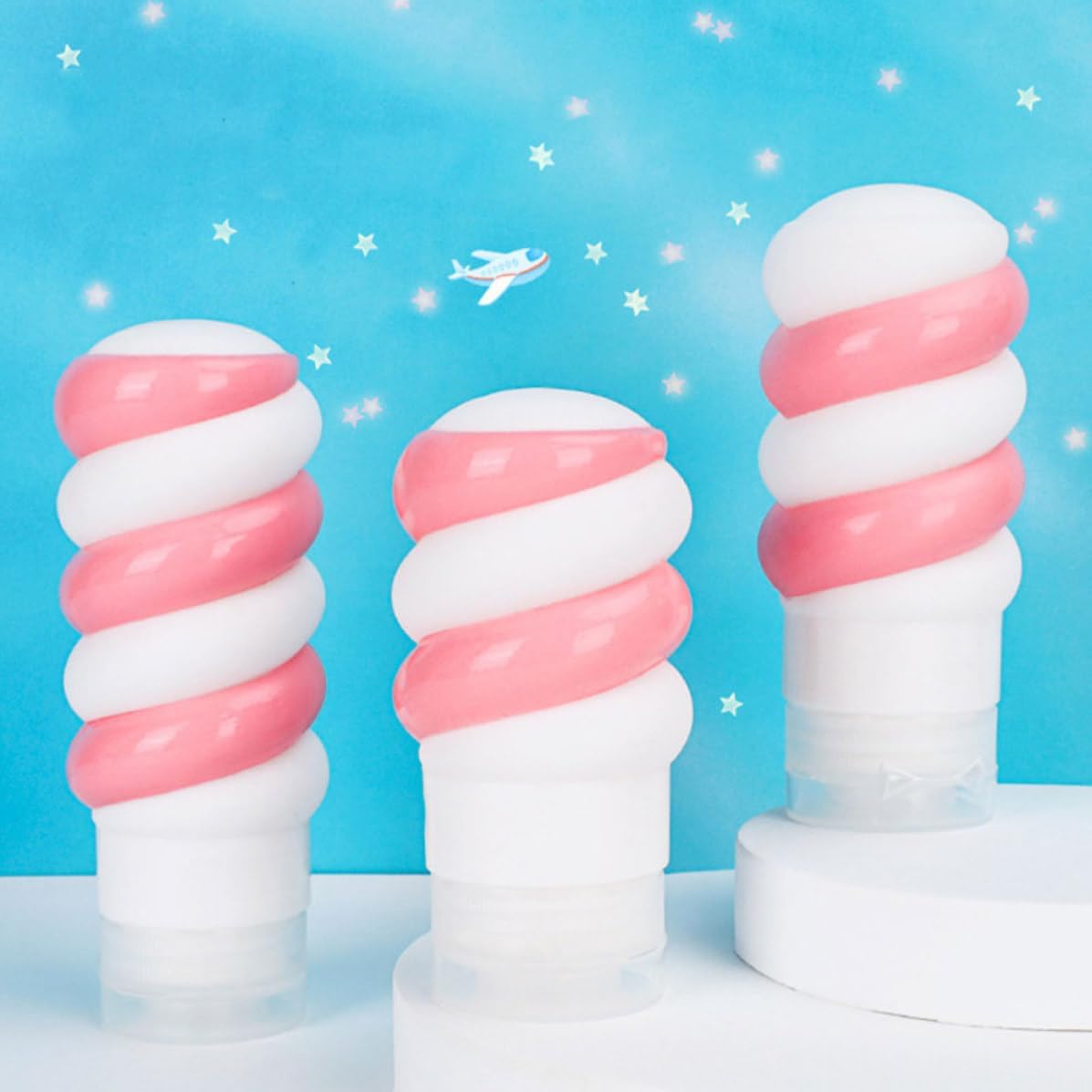 90ml Silicone Travel Lotion Bottles Refillable Lightweight Toiletry Containers for Travel and Outdoor Camping Portable Size Bottles for Toiletries image 5