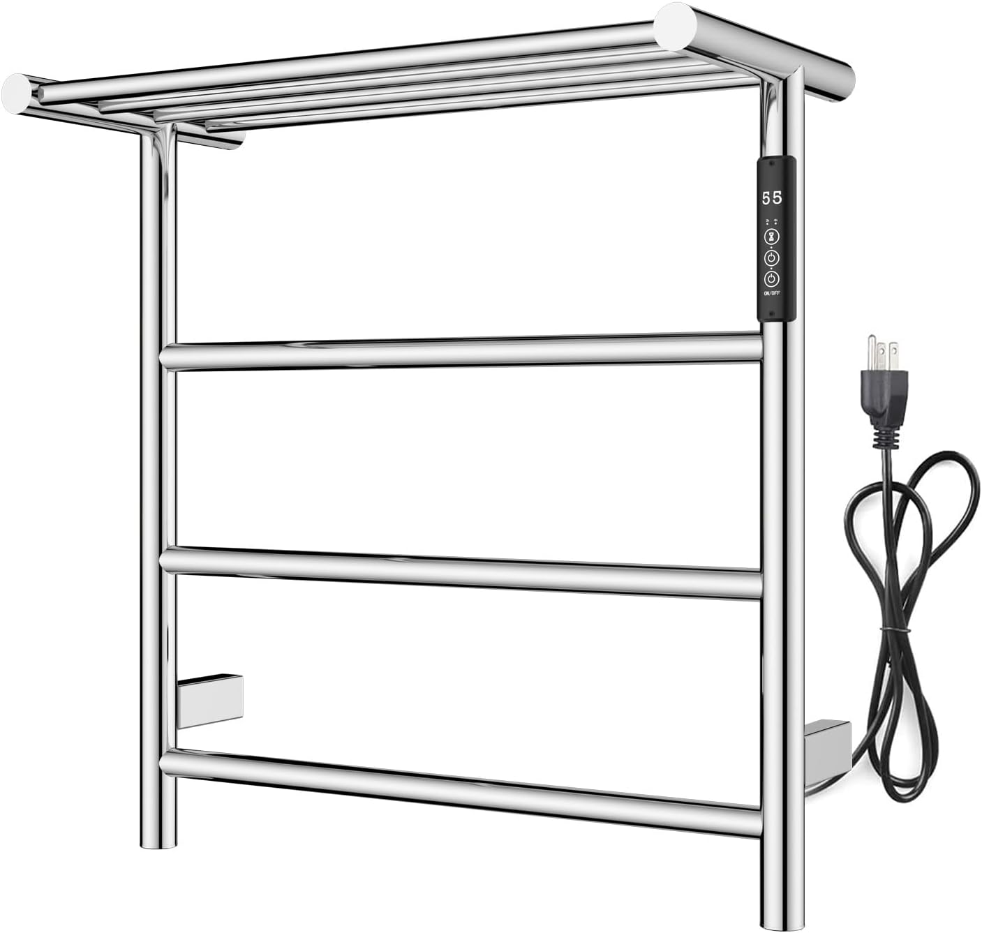 VJASS Wall Mounted Electric Towel Warmer, 304 Stainless