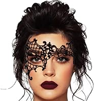 Vista 15 de Nicute Máscara de encaje negro sexy máscara de ojos para carnaval, fiesta de graduación, accesorio de disfraz para mujeres y niñas