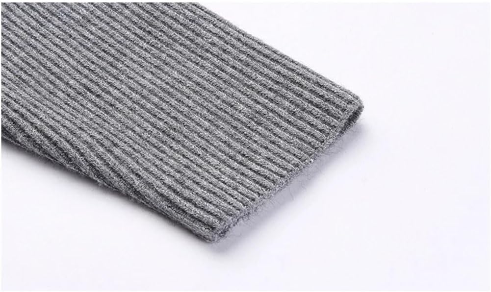 Men's Korean Cardigan Sweater Long Sleeve Slim Fit Woolen Knitted Jacket Business Casual Gentleman Coat