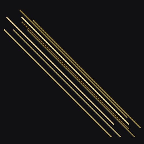 Miniatura 26 de Varilla redonda de latón de 3/8 pulgadas, 1 barra redonda de latón, 3/8 pulgadas de diámetro y 14 pulgadas de largo