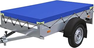 Lona para remolque, 220 x 120 cm, lona plana para remolque, lona para remolque de coche, material de PVC 420D reforzado, 750 kg